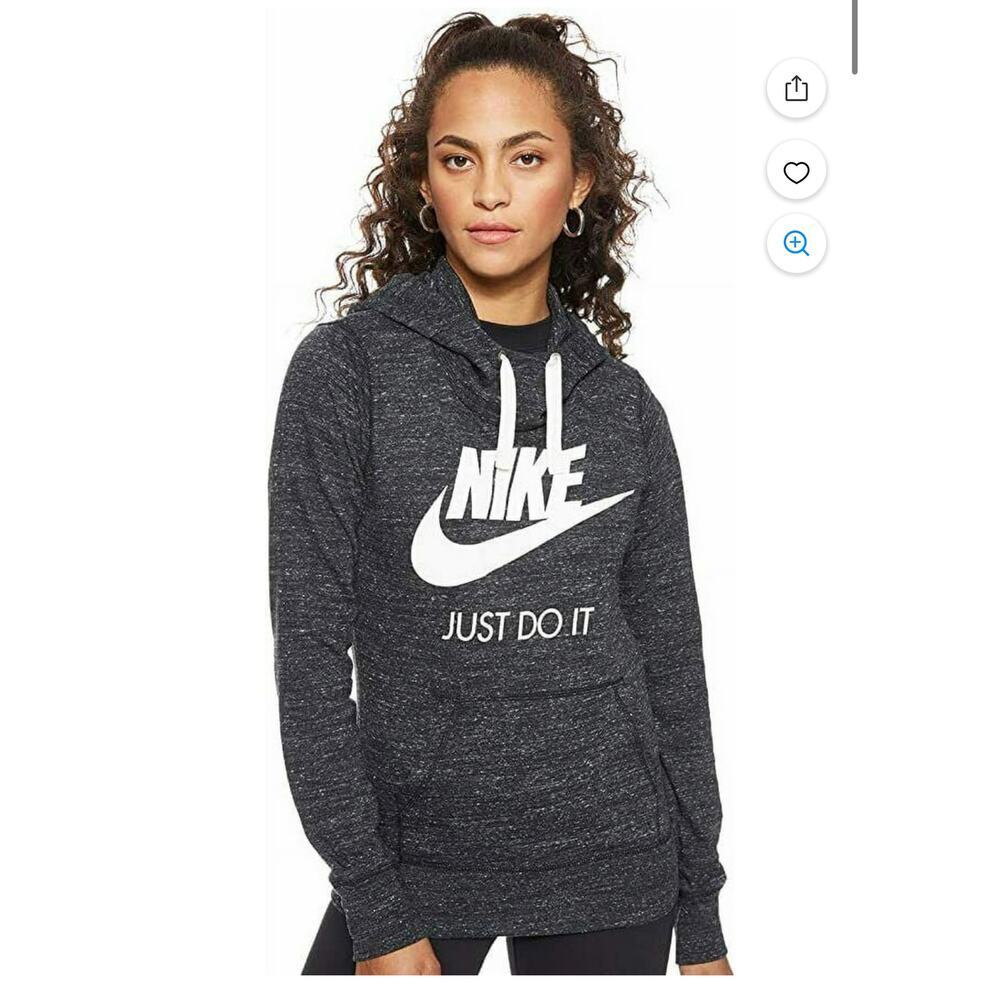 Nike Graphic Lightweight Pullover Hoodie Grey Size Medium